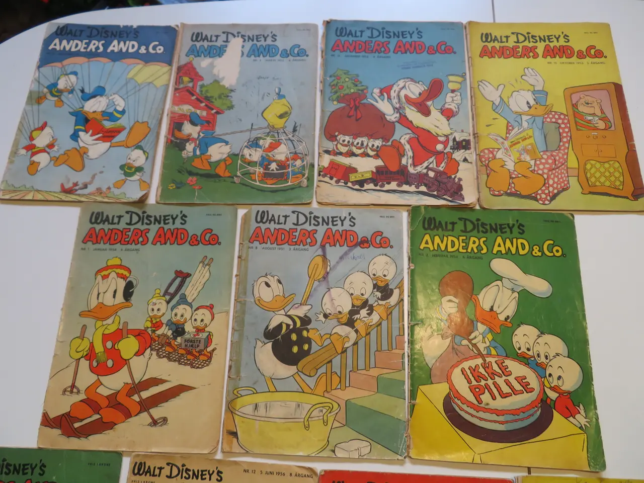 Billede 2 - Anders And blade, 1951-1956, 11 stk.