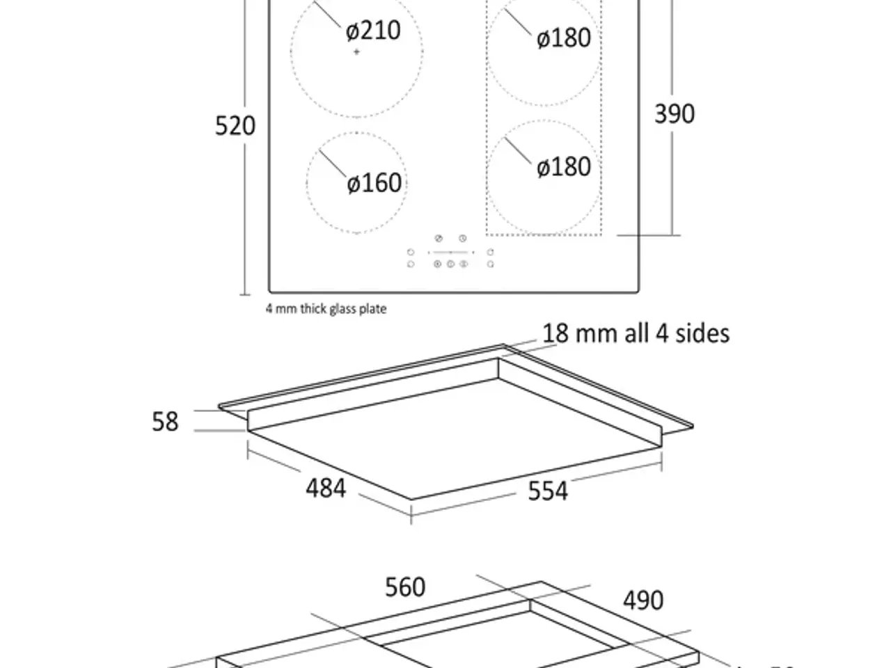 Billede 2 - Induktionskogeplade 7400 W – IKF 60 FLEX