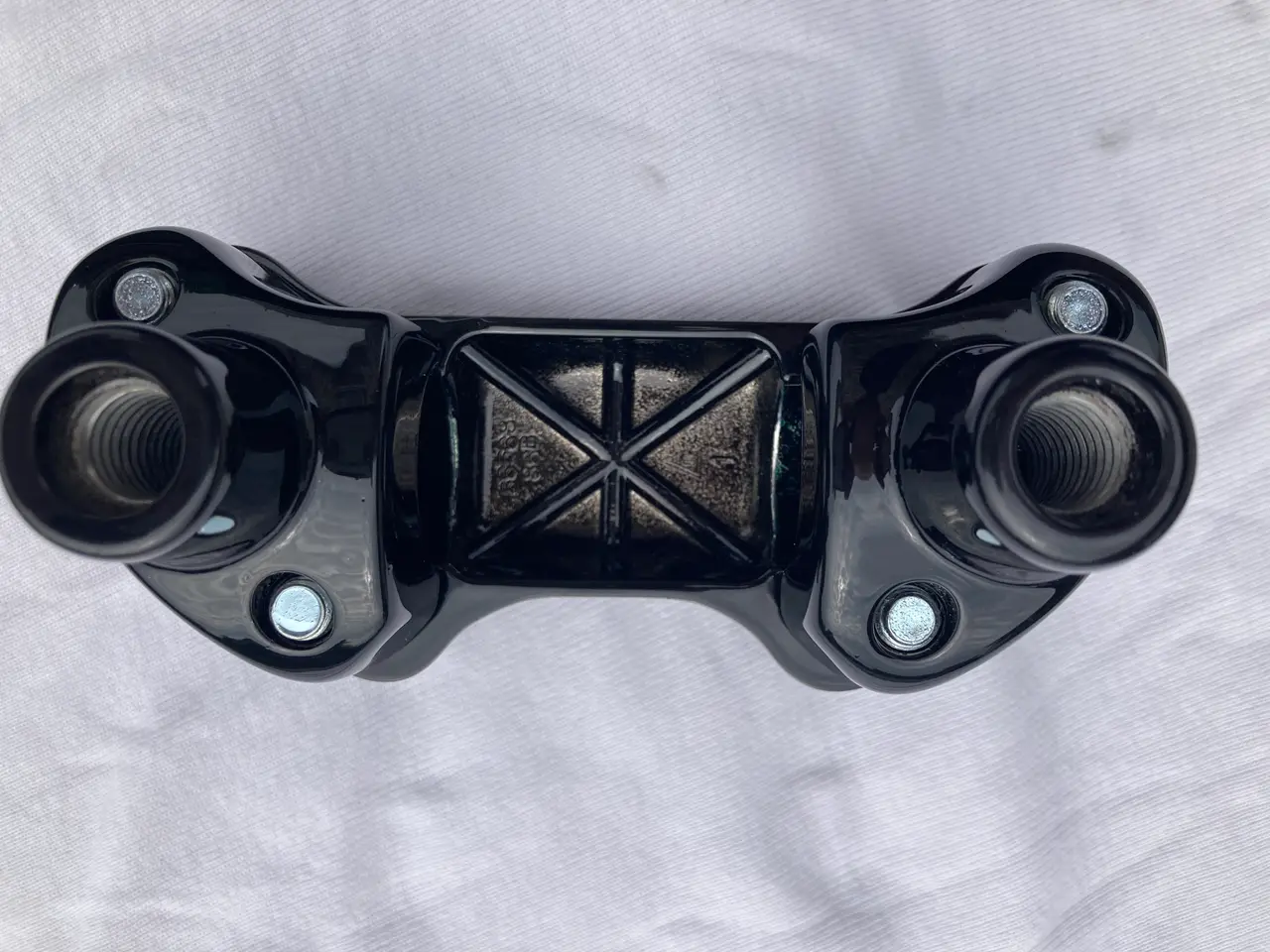 Billede 5 - Harley risers/styrholdere, original. Blank sort.