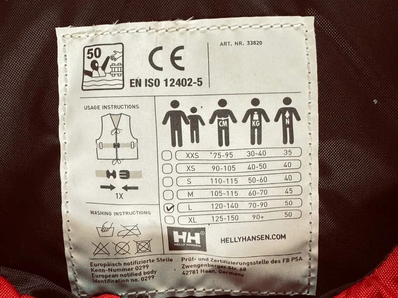 Billede 2 - HH redningsvest