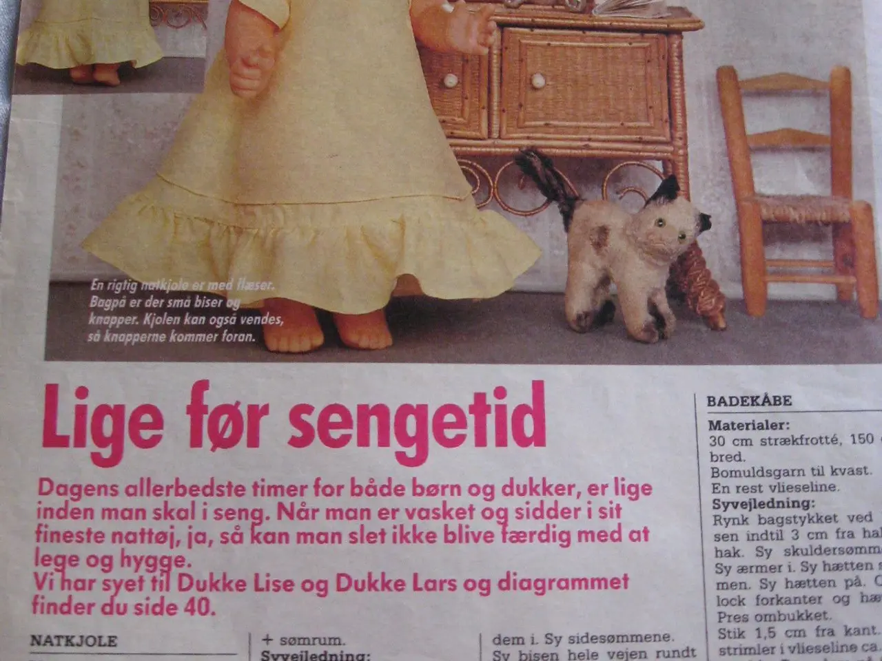 Billede 1 - Nattøj til dukke Lise