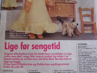 Nattøj til dukke Lise 