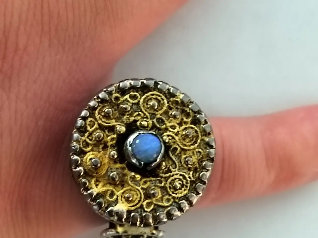 Billede 1 - Vintage ring i Renæssancestil - Str: 55