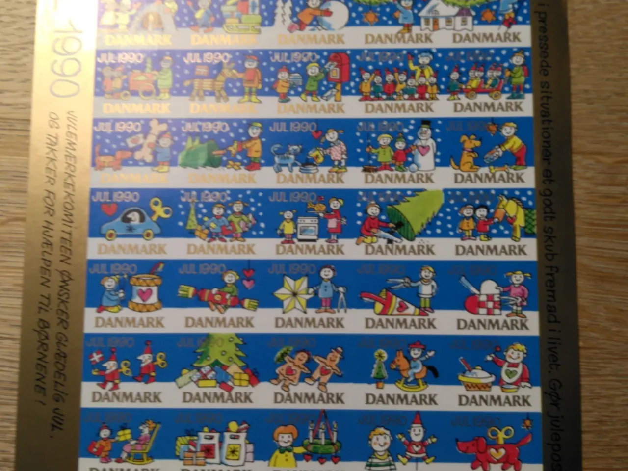 Billede 5 - 3 Danske juleark 1990-91 -92 til nedsat pris