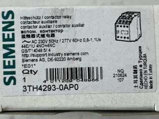 Siemens 3TH4293-0AP0 kontaktor relæ 4NO/4NC 230VAC