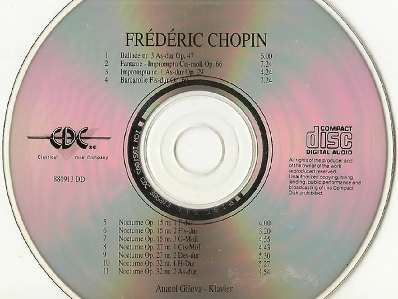 Billede 3 - Frédéric Chopin /… – Ballade nr. 3, Fantasie – CD