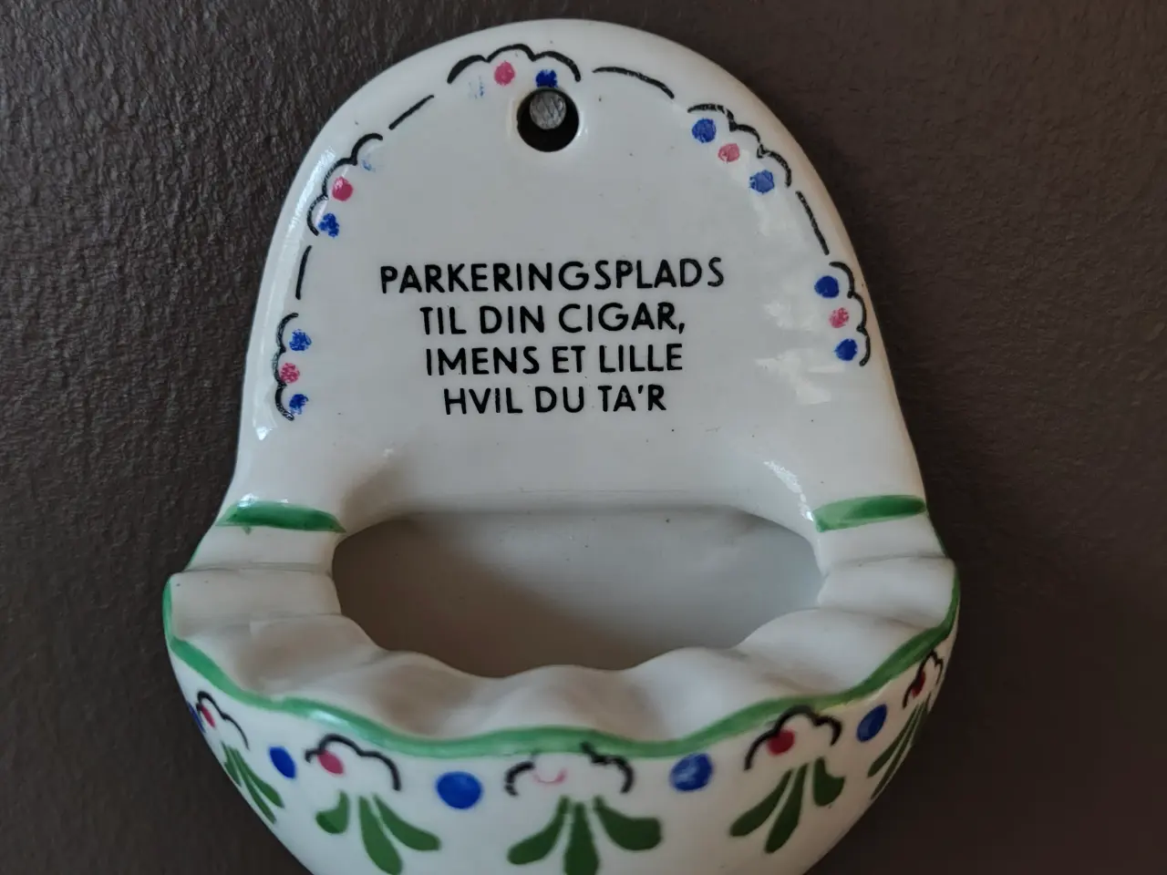 Billede 3 - Sjov Aksini askebæger til væg