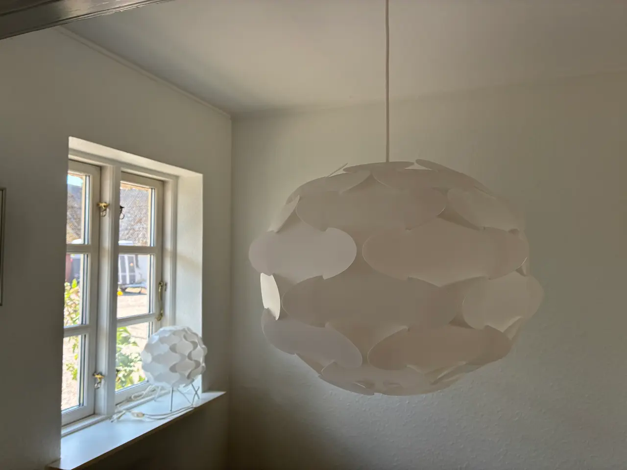 Billede 1 - Loftslampe med matchende bordlampe