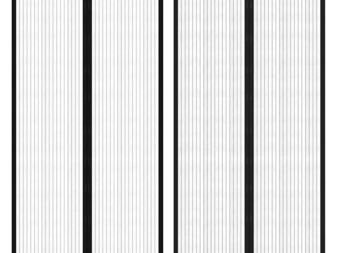 Billede 1 - Magnetisk dørgardin insektnet - 2 stk., 210 × 100 cm, sort