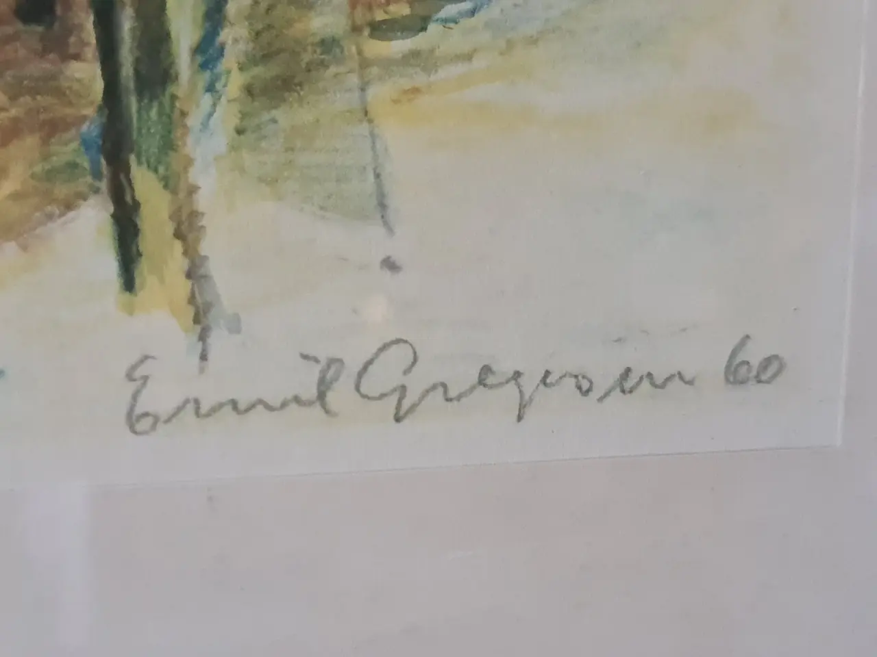 Billede 4 - Emil Gregersen – signeret originalt farvelitografi