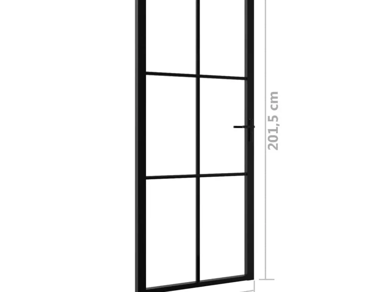 Billede 6 - Indvendig glasdør 83 x 201,5 cm - sort
