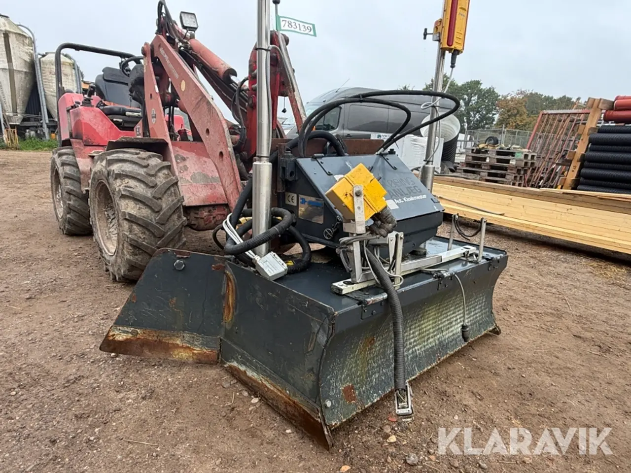 Billede 4 - Sandafretter Mekos ANK 125 laserstyret med 2 Trimble LR410 lasermodtagere