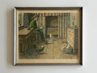 Johannes Larsen, siddende kvinde