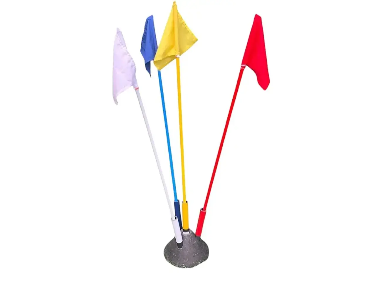 Billede 1 - Flag til Mounted Games & Ponygames – 5 Farver | Slidstærke Baneflag fra Alulette