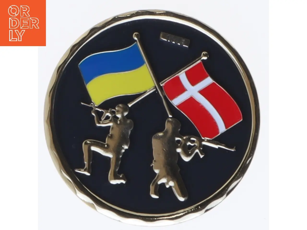 Billede 1 - Mindedmønt Danish Veterans Helping Ukrainian Forces Ø5 cm (str. Ø 5 cm)