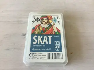 Skat kortspil 32 kort i plastæske