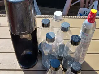 Sodastream Inkl. patron og 8 flasker