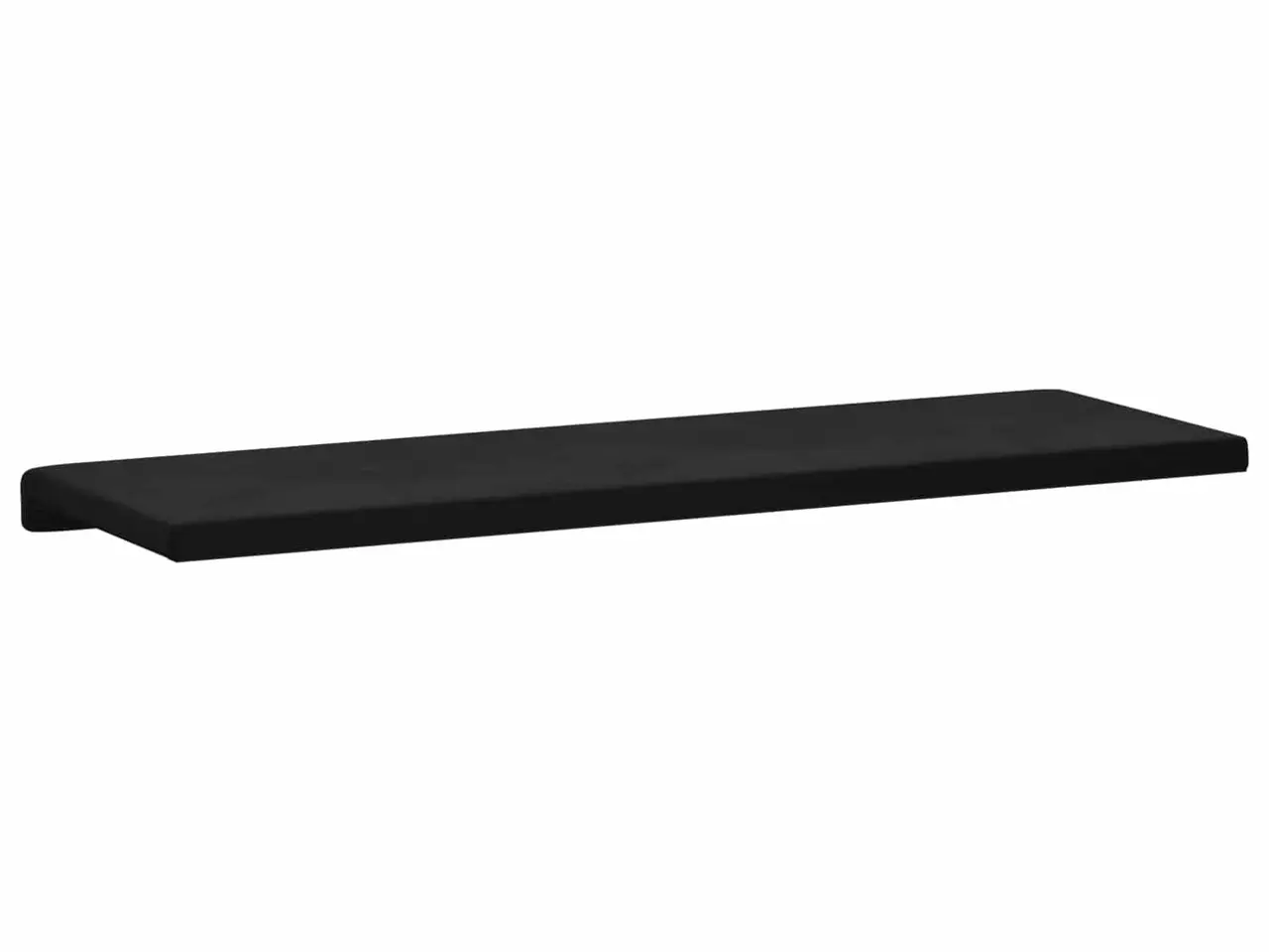 Billede 7 - Bænkpude i velour sort 110 x 38 x 6,5 cm til bænk, dybde 35 cm