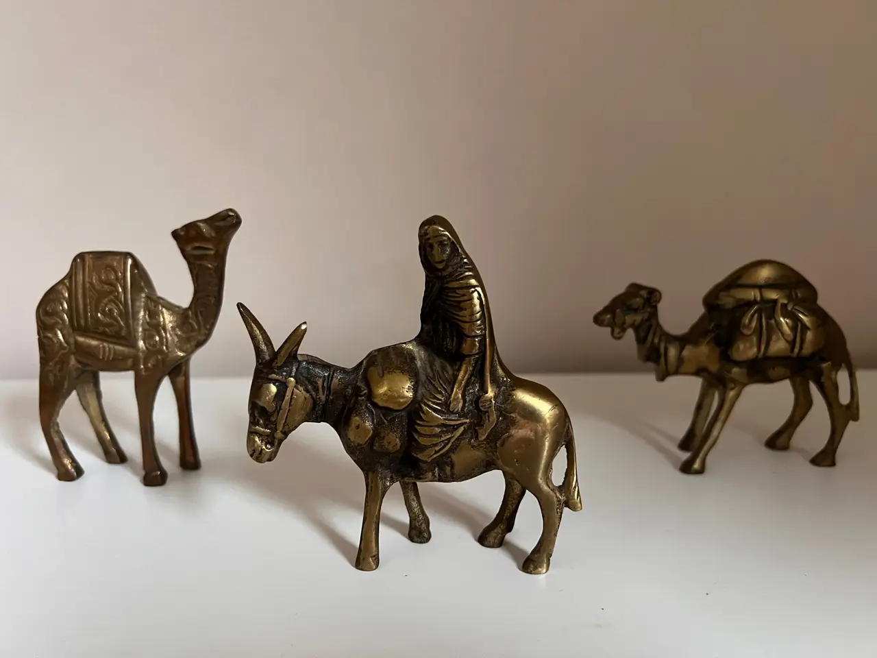 Billede 1 - Smukke vintage messing figurer 