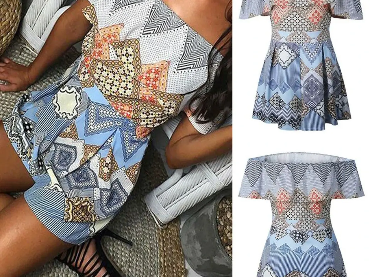 Billede 1 - playsuit.dragt m. cold shoulder /str: Medium