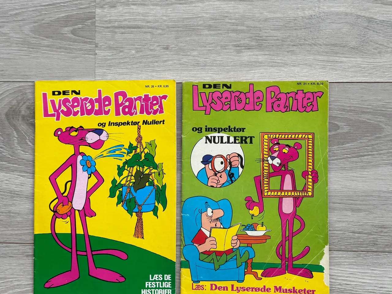 Billede 1 - DEN LYSERØDE PANTER TEGNESERIE- 2 STK