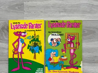 DEN LYSERØDE PANTER TEGNESERIE- 2 STK