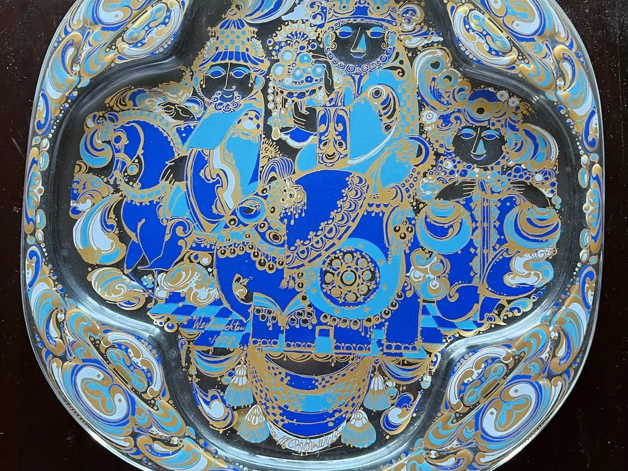 Billede 2 - Bjørn Viinblad platter, 4 stk.