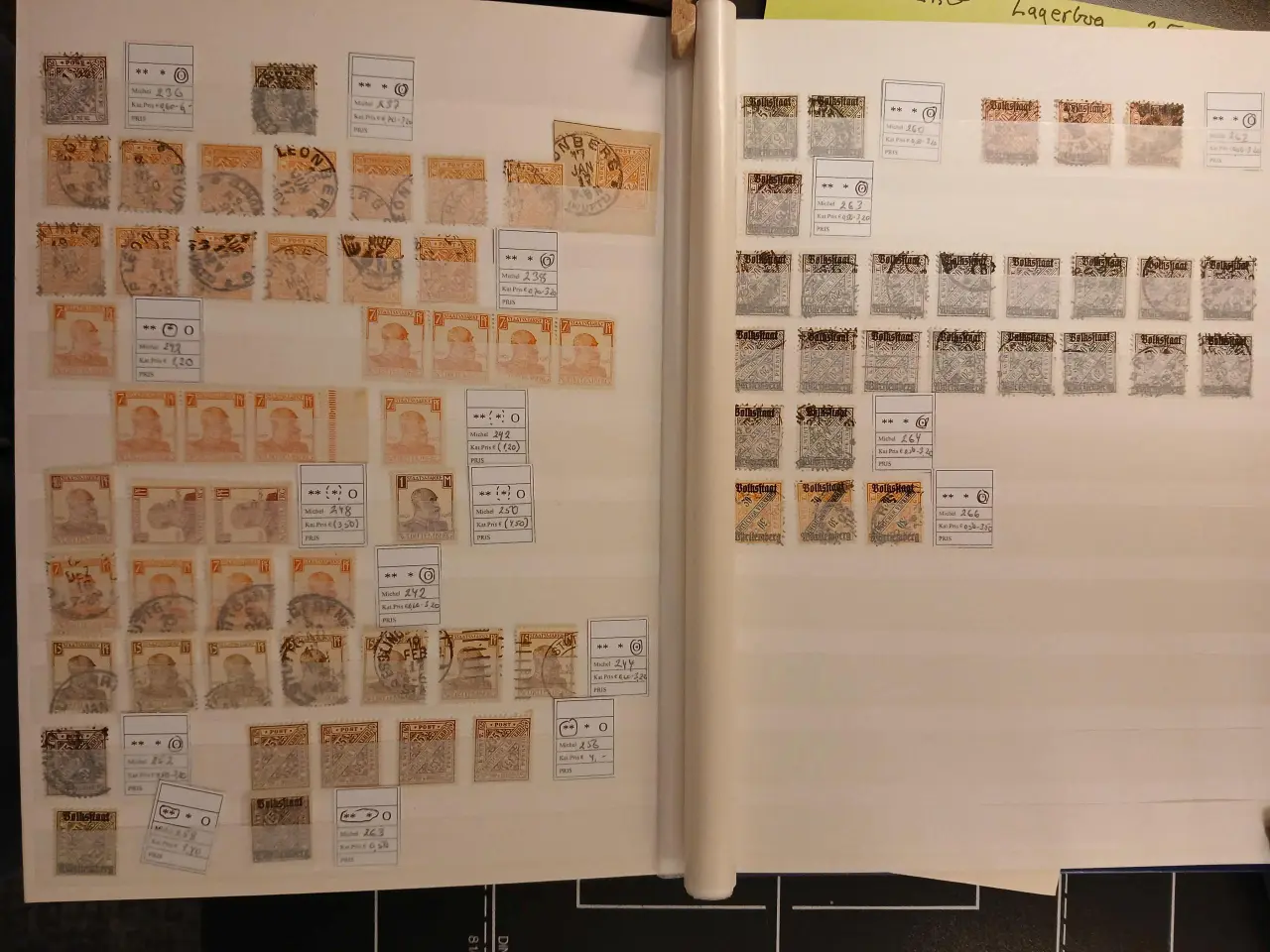 Billede 8 - Würtemberg (83) Lagerbog. 16 siders indstiksbog i