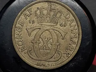 1/2 kr 1940, pæn kvalitet