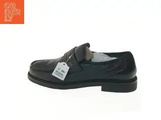 Sorte nye læder loafers herresko str. 45 fra Claudio Conti (str. 45 )