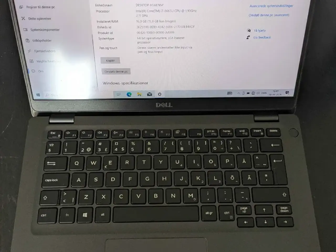 Billede 1 - Dell Latitude 5300 Windows 11 - 16GB Ram - 256GB