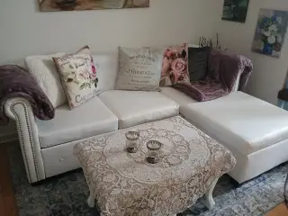 Sofa med chaiselong