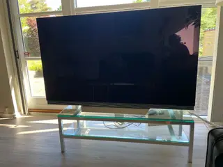 Sofabord / TV-bord i glas og krom