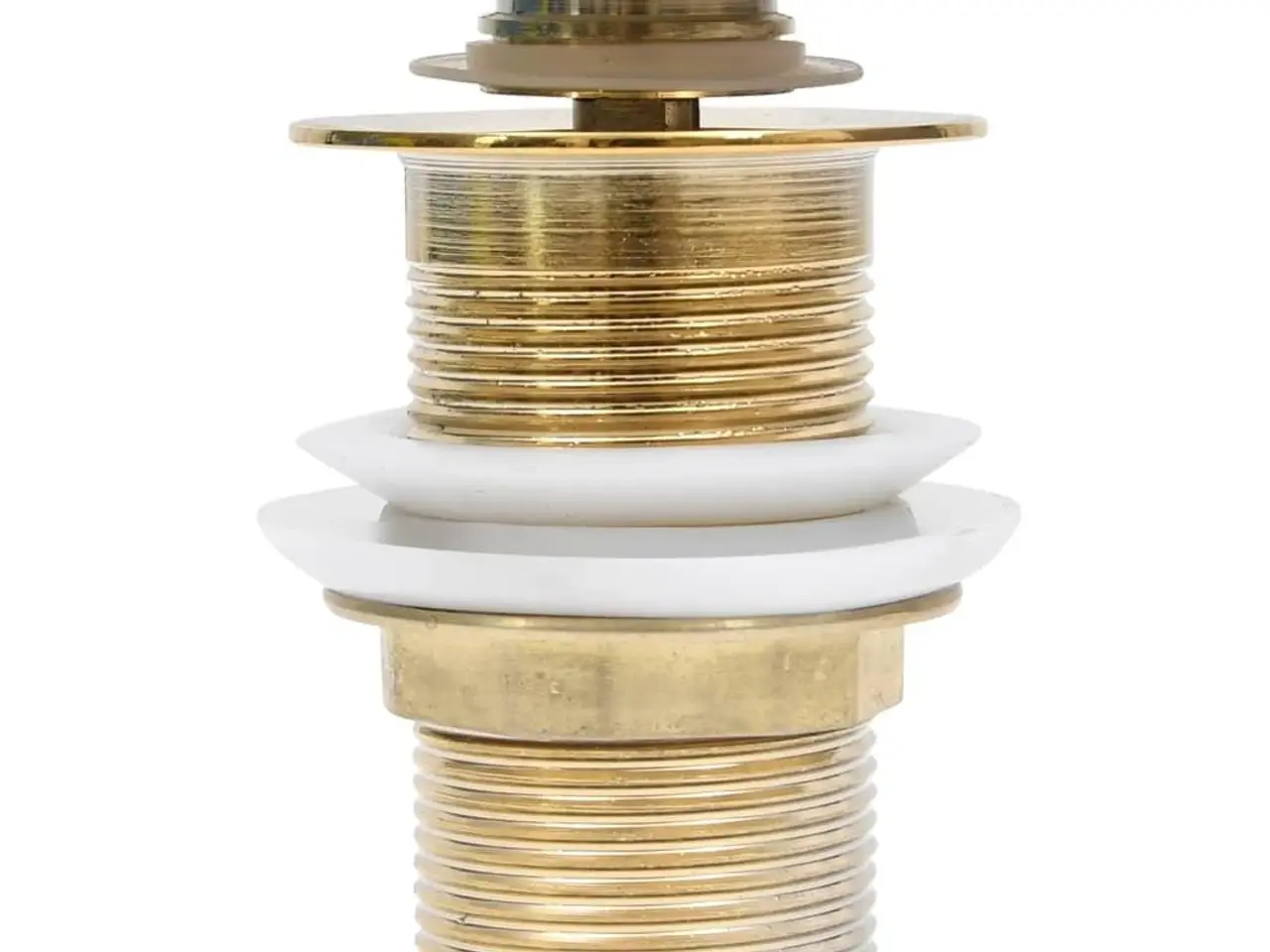 Billede 2 - Trykafløb uden overløb 6,4 × 6,4 × 9,1 cm - guldfarvet