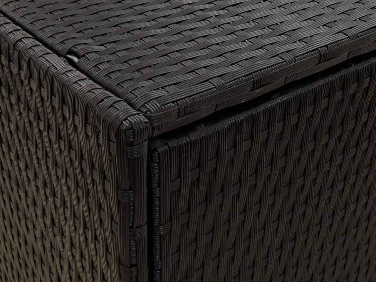 Billede 7 - Opbevaringsskab til haven 59x40x180 cm polyrattan sort