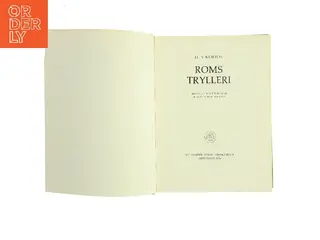 Roms trylleri af H. V. Morton (Bog)