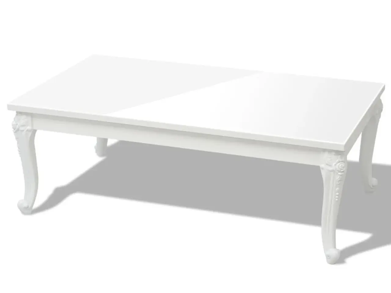 Billede 2 - Sofabord i højglans - 115 × 65 × 42 cm, hvid