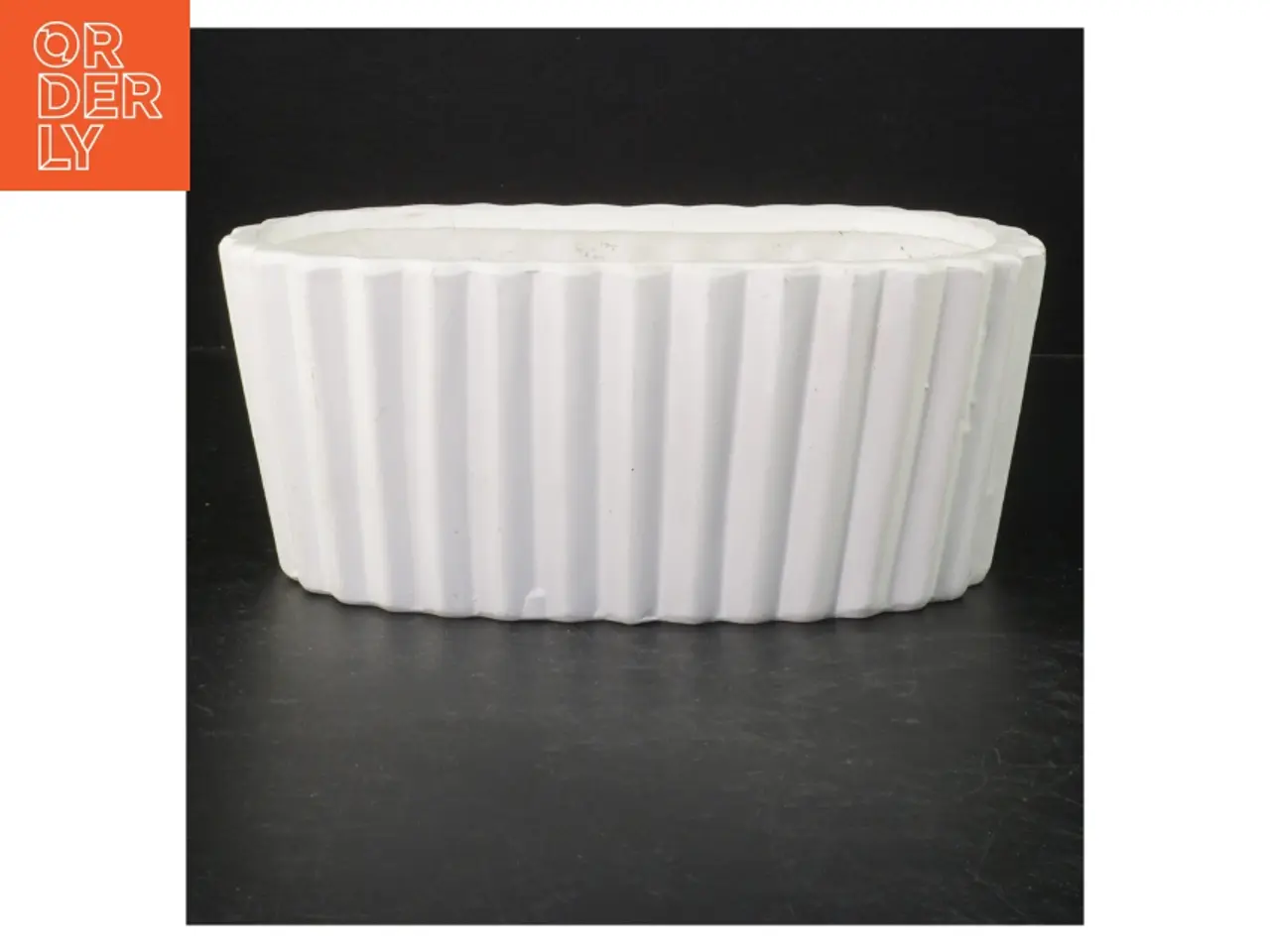 Billede 1 - Hvid porcelæns potte (str. 24 cm)