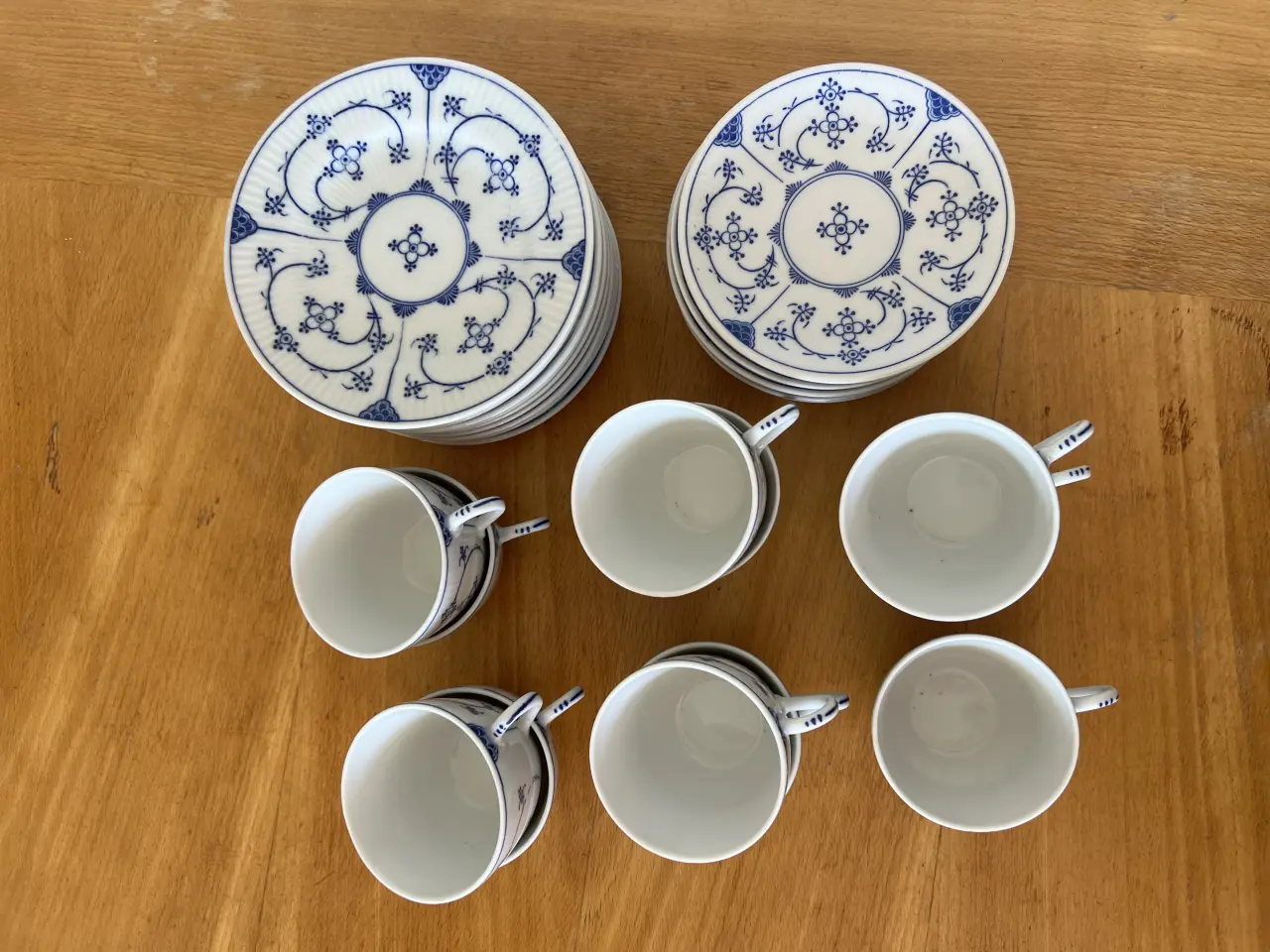 Billede 2 - Musselmalet kaffestel 