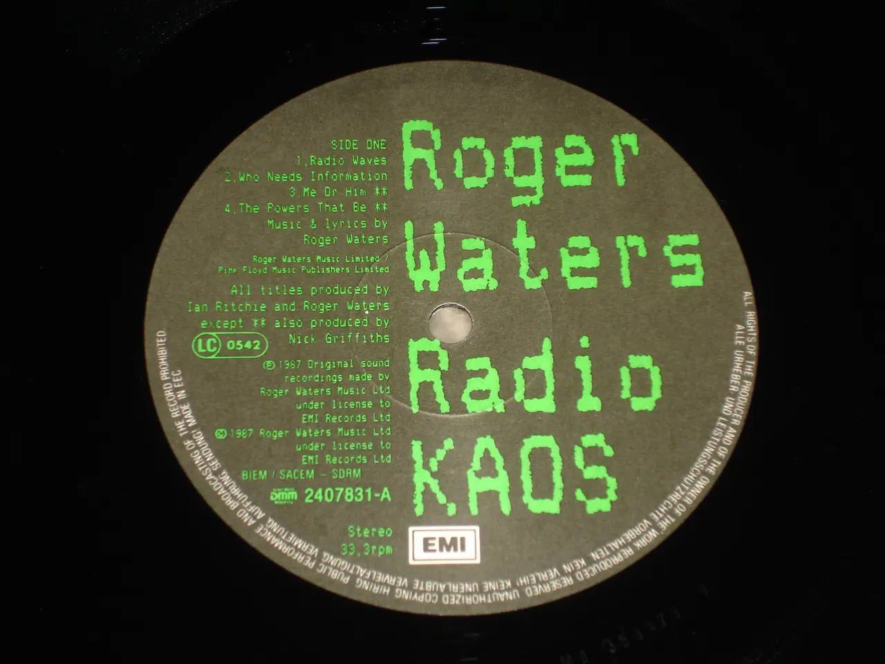 Billede 5 - (Sender gerne) Roger Waters – Radio K.A.O.S.