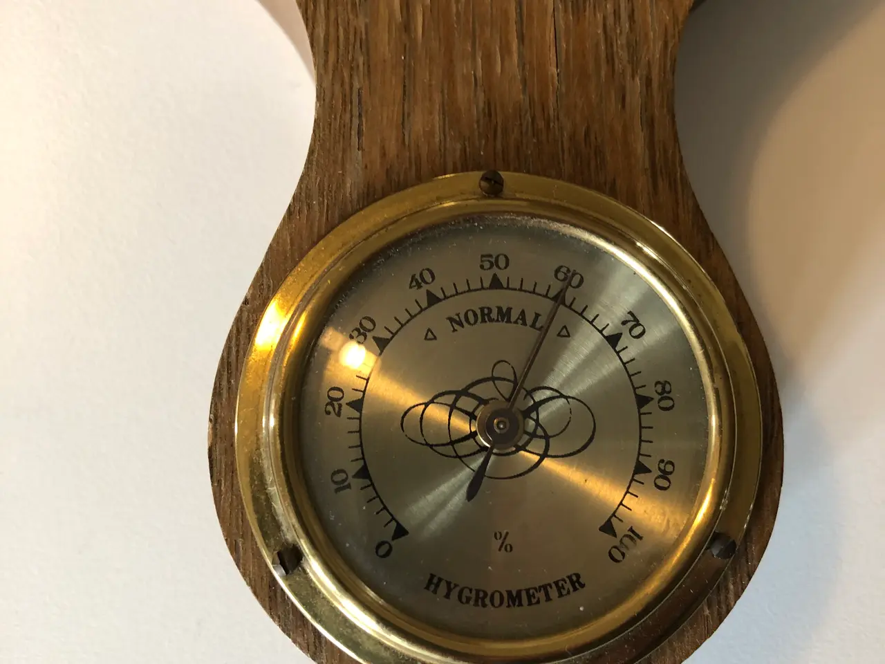 Billede 2 - Barometer med hygrometer og termometer