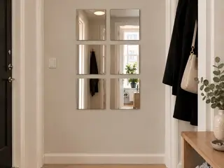 6 kvadratiske spejle 30 * 30 cm