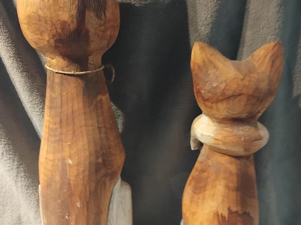 Billede 6 - Træ Kattefigurer 35cm og 50cm Katte figur