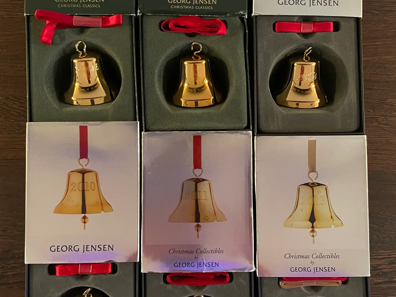 Billede 1 - Georg Jensen juleklokker forgyldt, pris fra