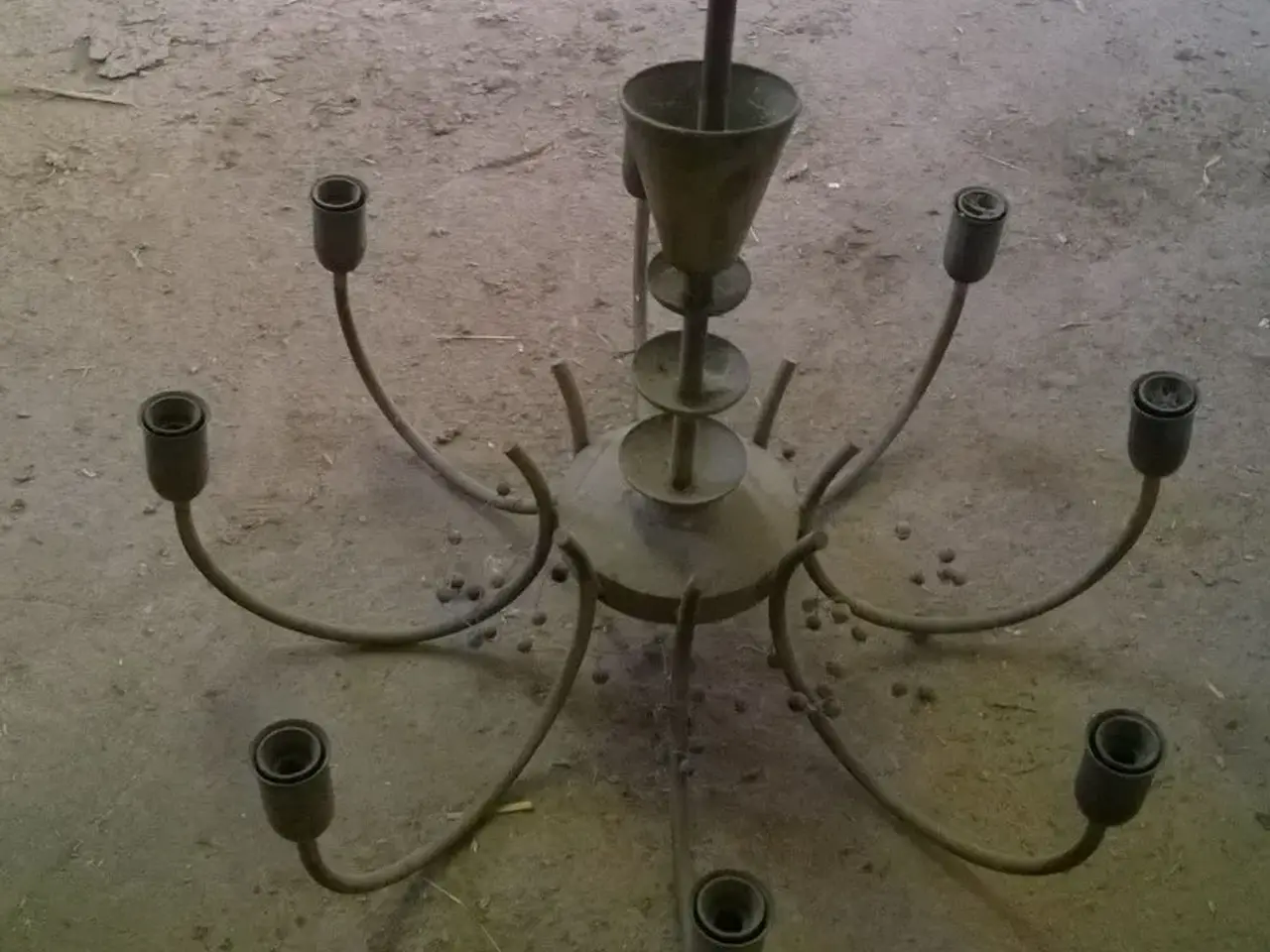 Billede 1 - Messing lyse krone 8 armet