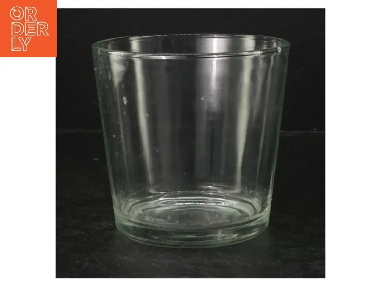 Billede 1 - Glasvase (str. Ø. 13,5 cm. længde, 13 cm)