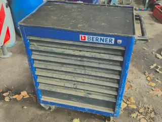 🔧 Berner værkstedsvogn / værktøjsskab – God kvali