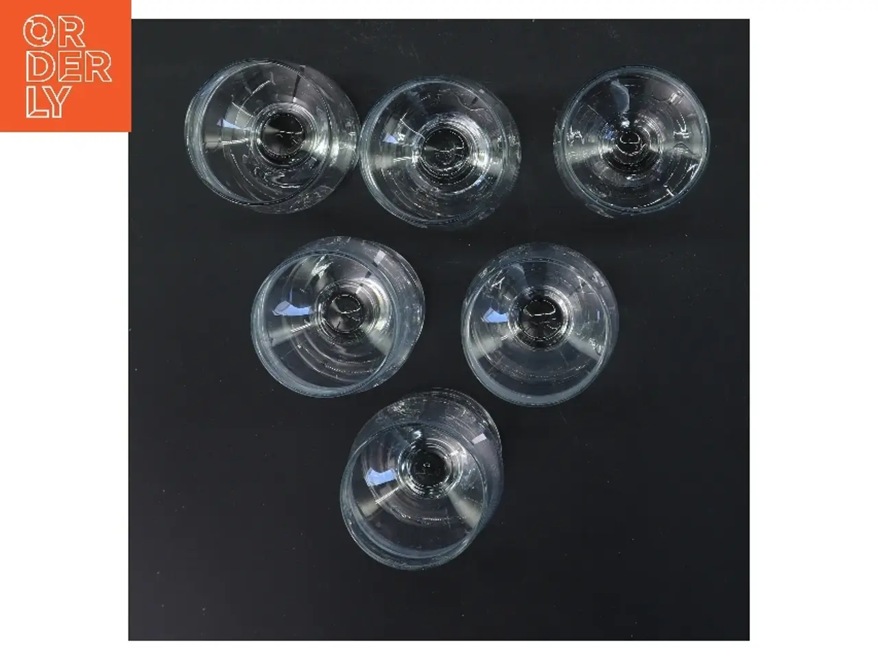 Billede 2 - 6 Hamlet Holmegaard Glas (str. 6 stk Ø 6 cm længde 11,5 cm)