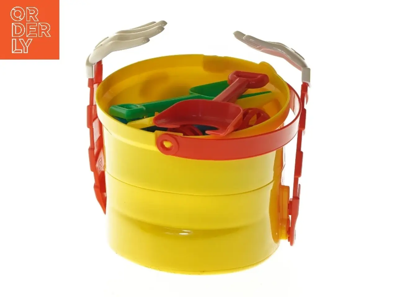 Billede 3 - Plastik legetøjs spand med tilbehør (str. 15 cm)