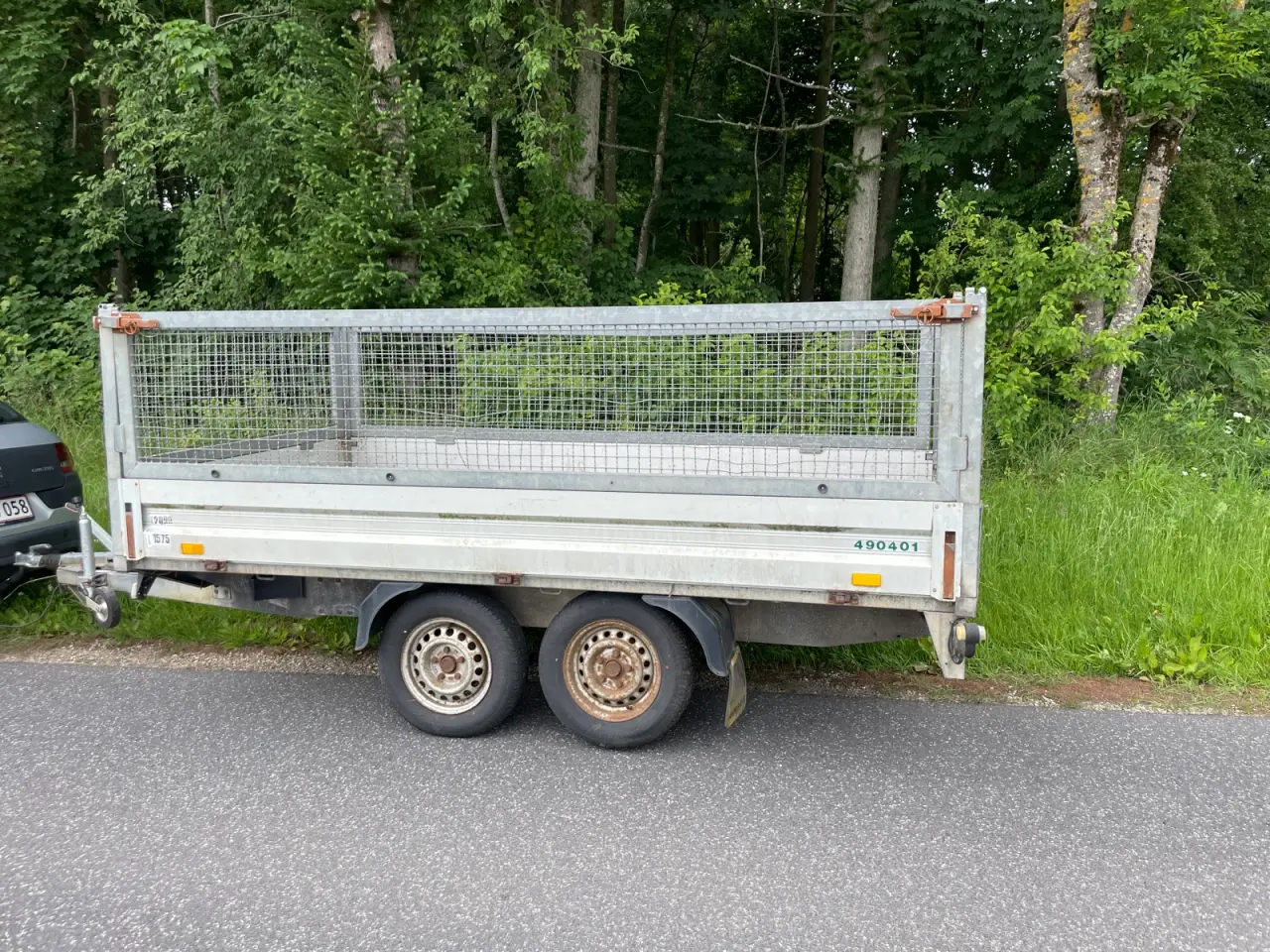 Billede 6 - Brenderup boogie trailer med gittersider 2000 kg )